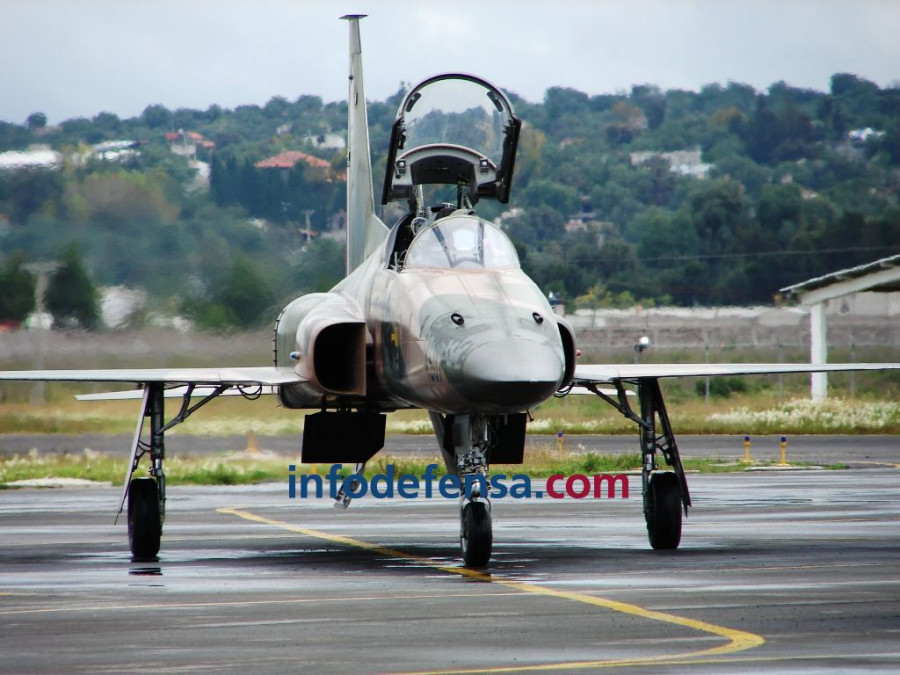 Aviones interceptores F-5E de la Fuerza Aérea mexicana. Foto: JAQC