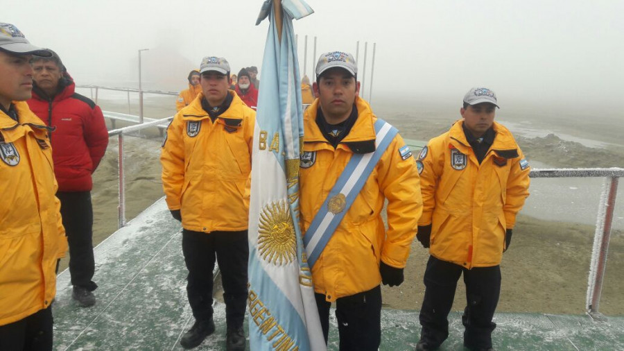 Militares argentinos en la base antártica de Marambio. Foto: Fuerzas Armadas de Argentina