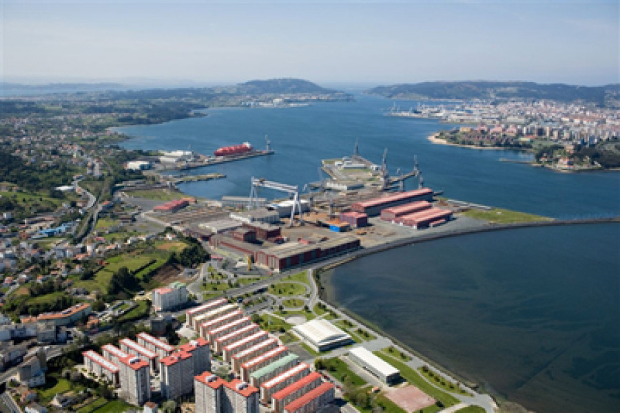 Astilleros de la ría de Ferrol. Foto: Navantia