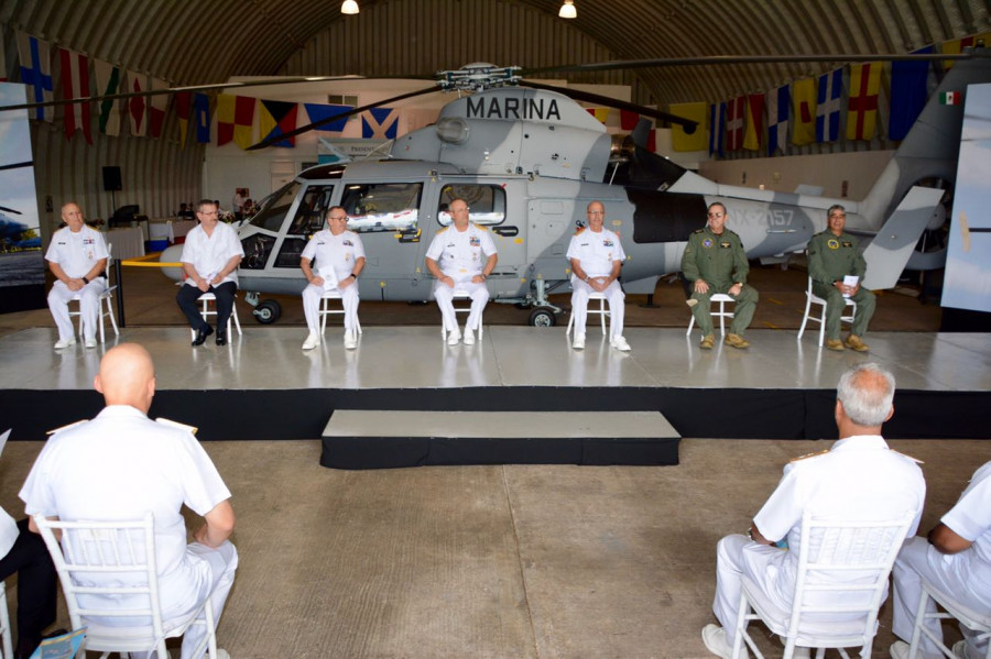 Presentación de los helicópteros de Airbus y Sikorsky para México. Foto: Semar