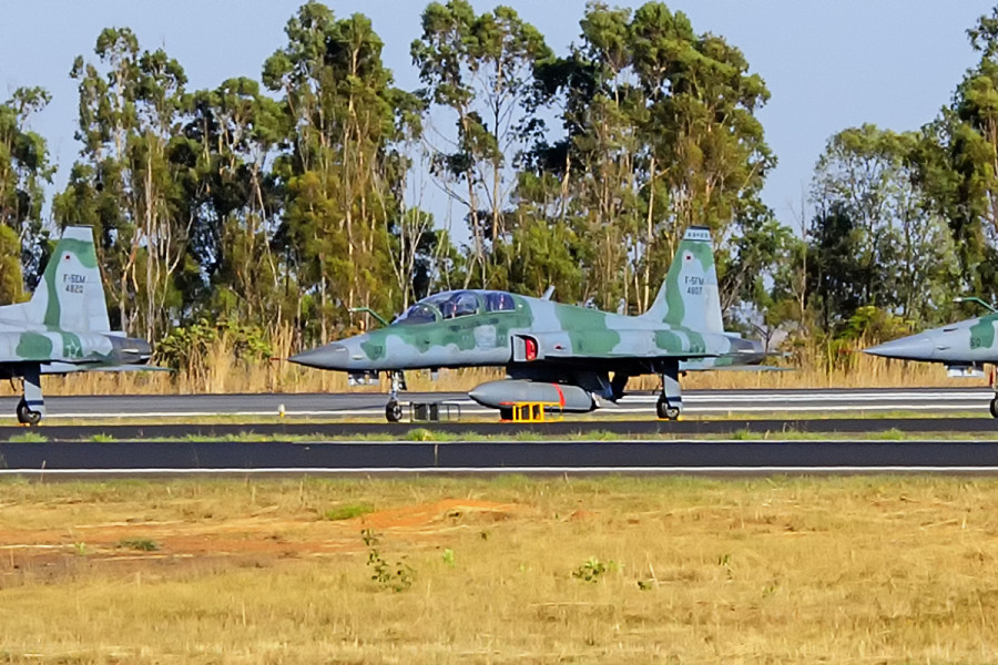 Biplazas F-5FM de la Fuerza Aérea Brasileña. Fotos: Roberto Caiafa.