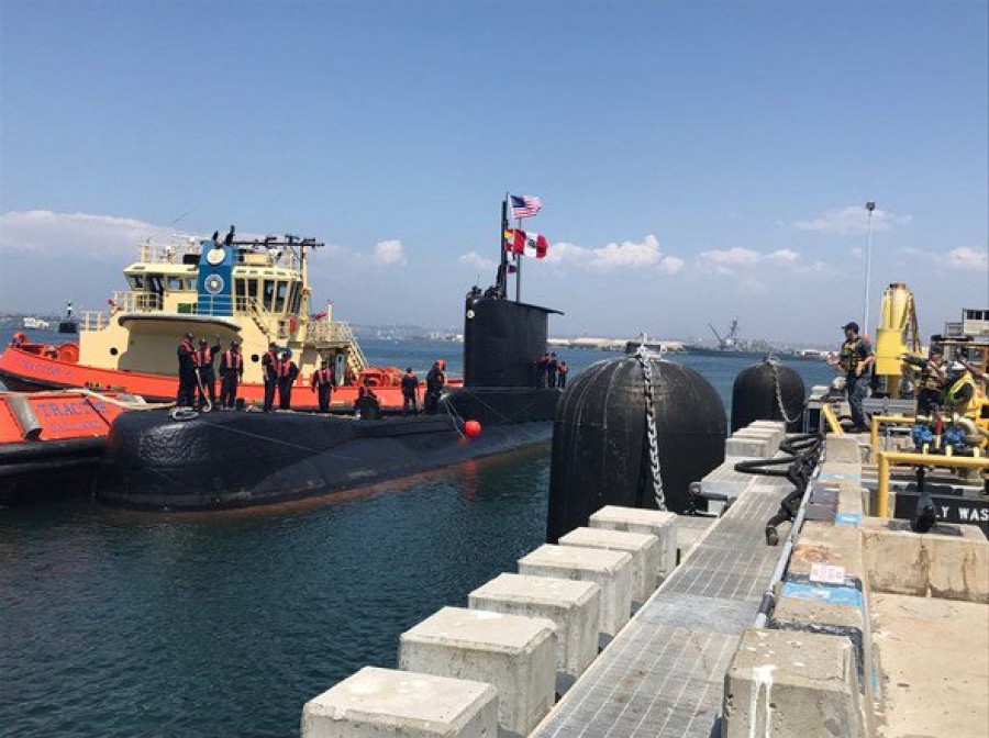 El submarino BAP Pisagua en el ejercicio de guerra antisubmarina Subdiex 2017. Foto: Armada de Estados Unidos