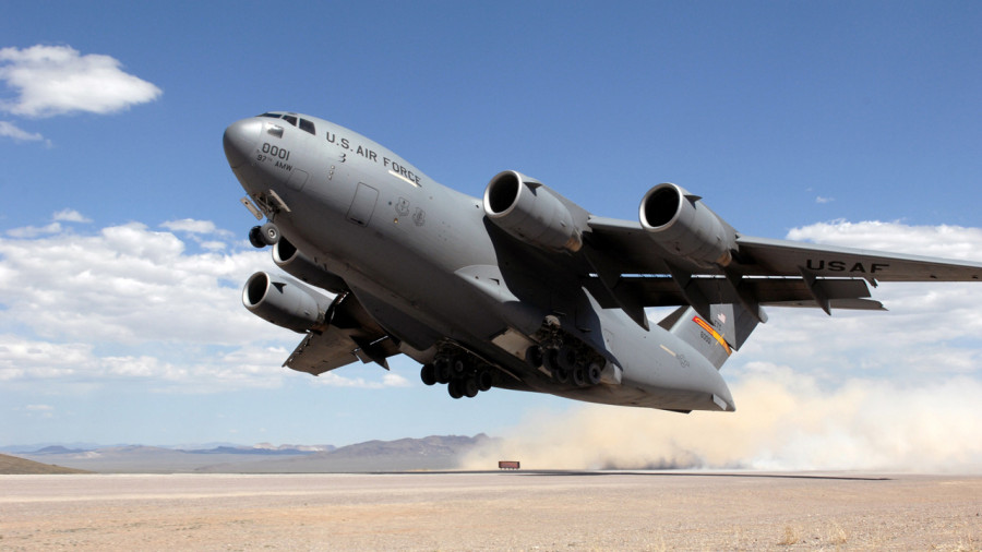 Avión C-17 de la Fuerza Aérea de Estados Unidos. Foto: Boeing