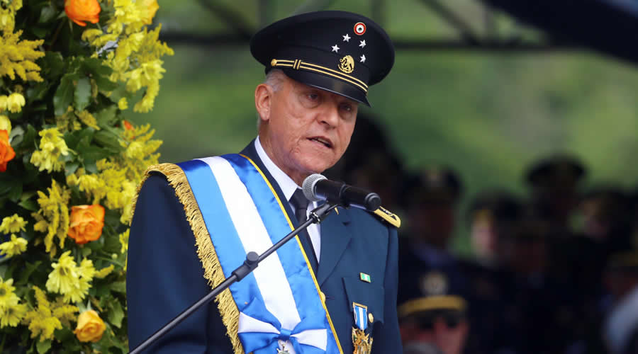 Secretario de la Defensa Nacional de México, general de división Salvador Cienfuegos. Foto: Presidencia de Honduras.