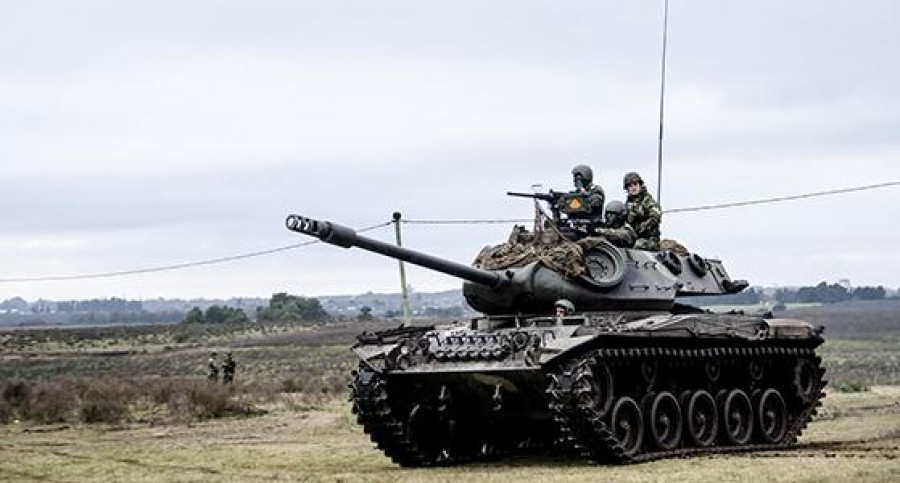 Tanque M41A1UR del Ejército uruguayo. Foto: Ejército Nacional del Uruguay.