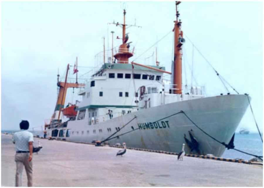El BIC Humboldt esquema original de pintura, buque que será reemplazado por el BAP Carrasco. Foto: Instituto del Mar del Perú.