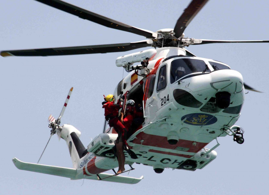 Helicóptero de rescate. Foto: Salvamento Marítimo
