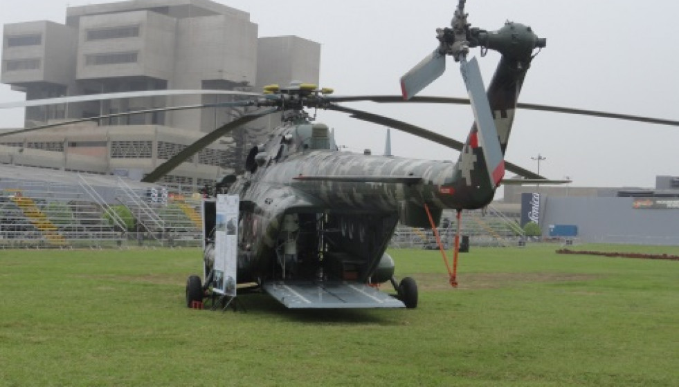 Helicóptero Mi-17Sh-P en Sitdef 2017. Foto: Peter Watson