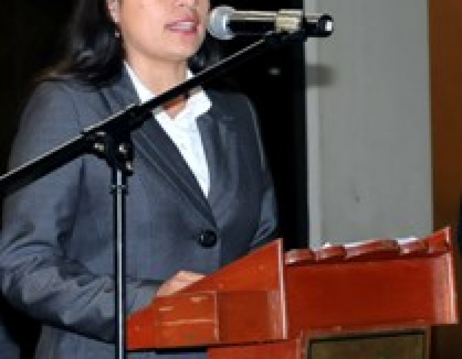 La viceministra Recursos para la Defensa, Patricia Figueroa. Foto: Ministerio de Interior de Perú