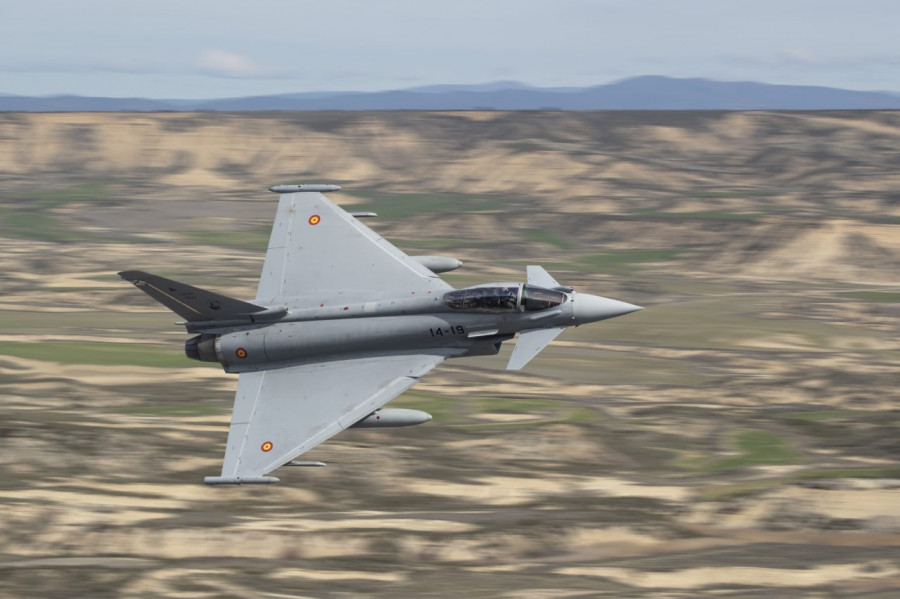 Caza de combate Eurofighter. Foto: Ejército del Aire