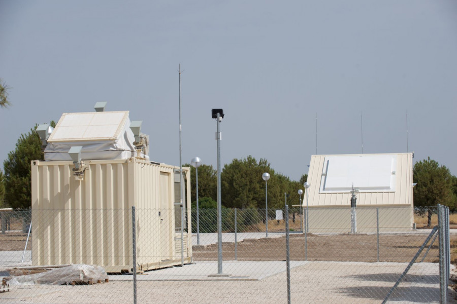 Radar S3T en la base aérea de Morón. Foto: Indra