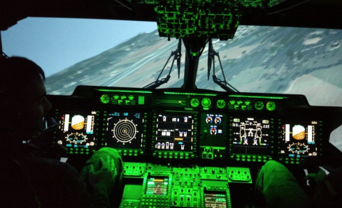 Simulador NH90. Foto: Ejército de Tierra