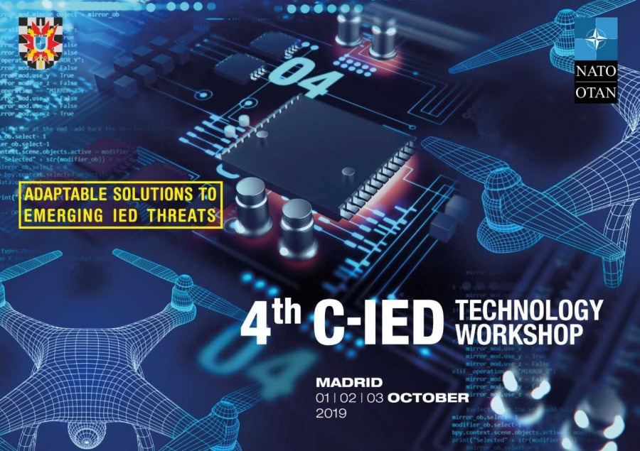 Cartel de la cuarta edición del C-IED Technology Workshop. Foto: C-IED CoE