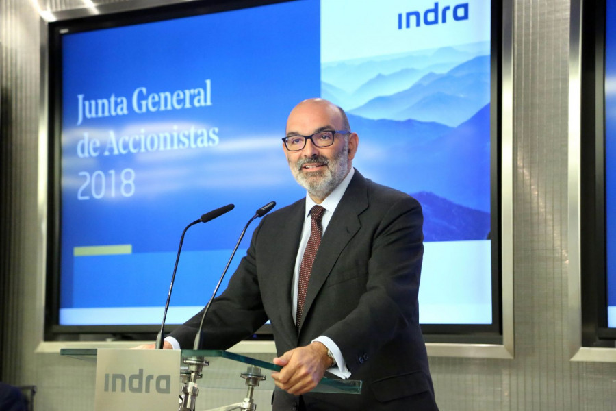 El presidente de Indra, Fernando Abril-Martorell.
