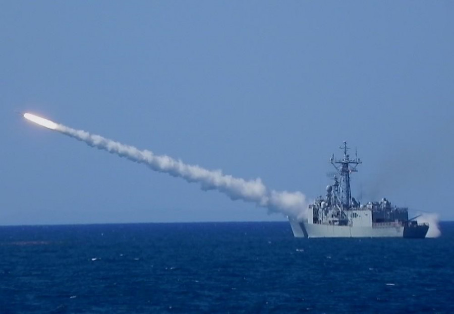 Lanzamiento de misil Standard desde una fragata española. Foto: Armada
