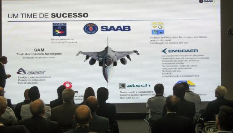 Inauguração da fábrica Gripen no Brasil. Foto: Roberto Caiafa.