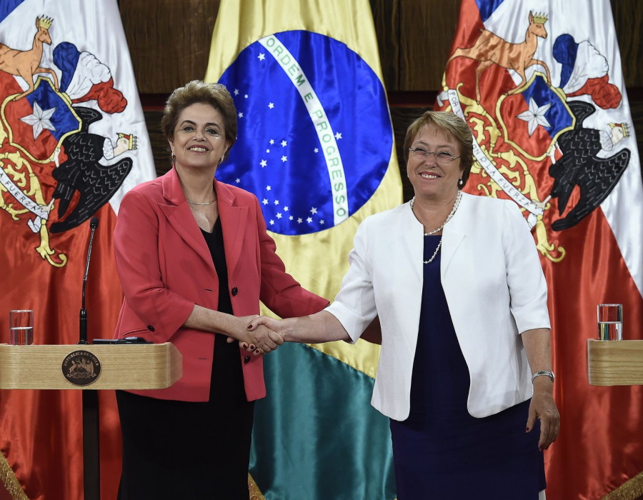 Reunion de presidentas de Brasil y Chile