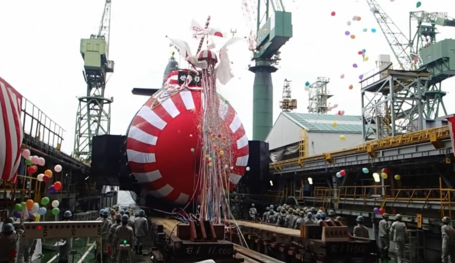151103 submarino botadura sekiryu soryu kawasaki japon SankeiNews Youtube