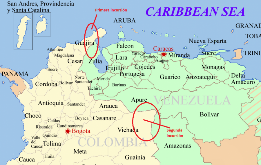 Colombia venezuela map2