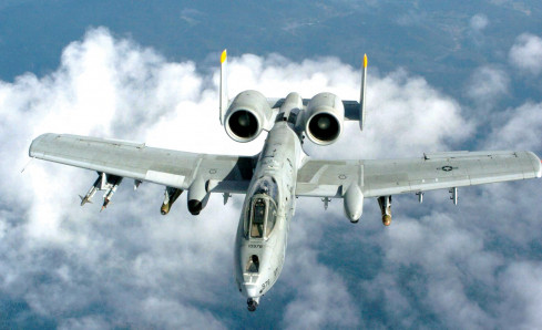 Avión A 10A C Thunderbolt II de la Fuerza Aérea de Estados Unidos. Foto USAF