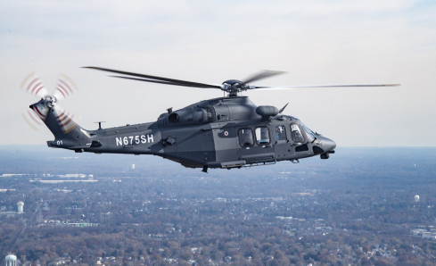 Helicóptero MH 139A. Foto Leonardo