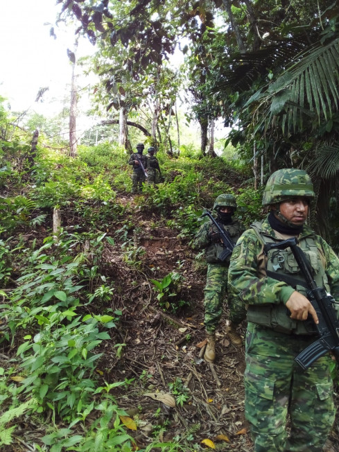 FFAA Ecuatorianas en la frontera. Foto FFAA del Ecuador 1