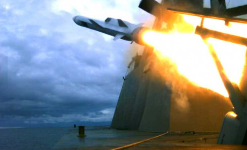 Lanzamiento de un misil NSM desde un buque. Foto Kornsberg