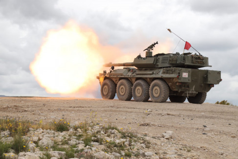 Centauro disparo ejercito de tierra