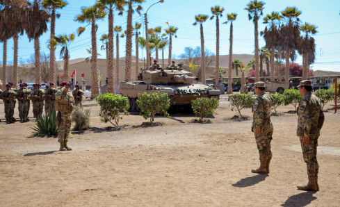 Cambio de mando en el Grupo de Tanques Vencedores Foto Ejército de Chile