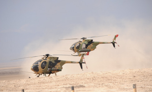 Helicópteros MD 530F Foto Ejército de Chile