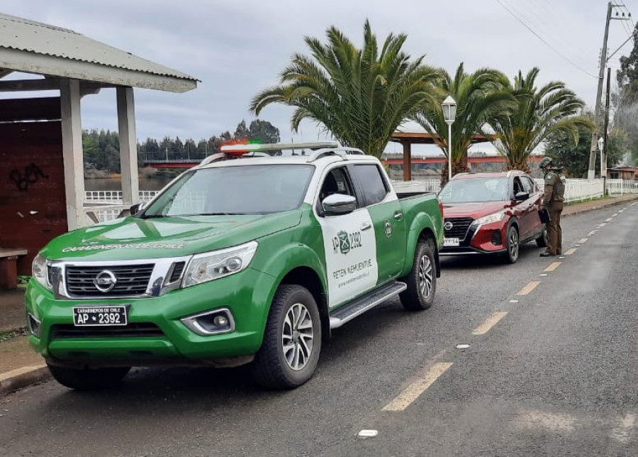 Nissan Navara del Reten Nehuentúe Foto Carabineros de Chile