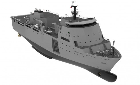 Diseño buque multipropósito proyecto Escotillón IV Armada de Chile imagen Vard Marine