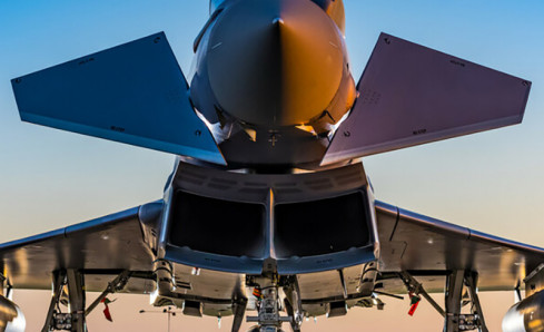 Avión de combate Eurofighter. Foto BAE Systems
