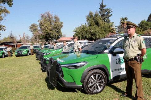SUV Toyota Corolla Cross SEG de Carabineros de Chile Foto Municipalidad de La Florida