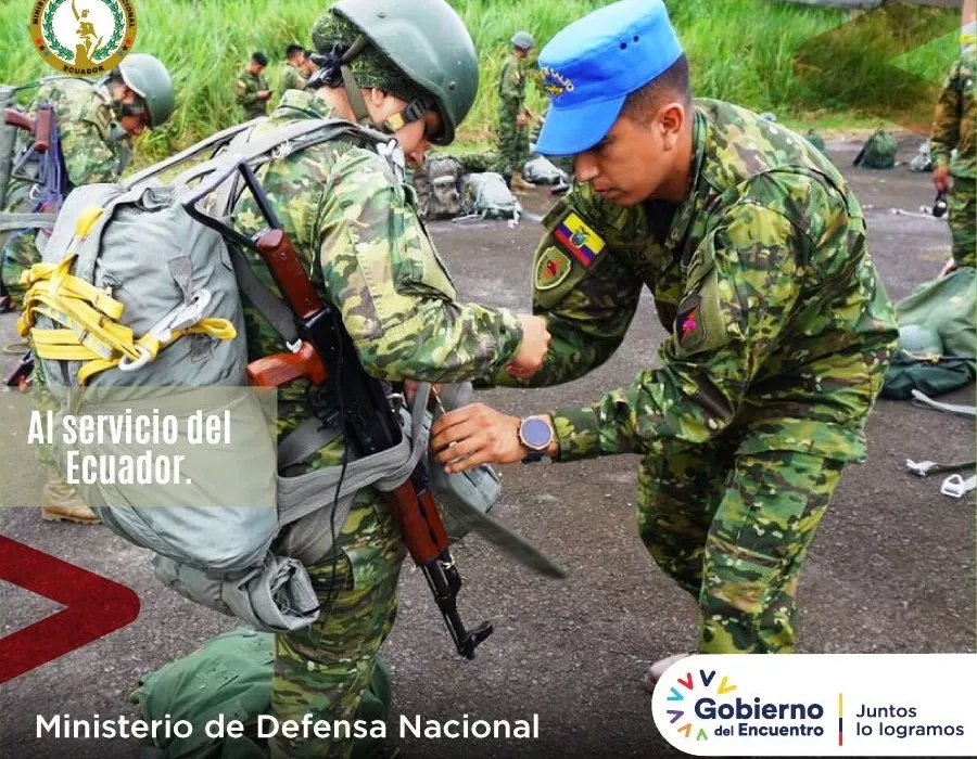 Fusiles Chinos, en Ecuador. Foto Ejercito del Ecuador