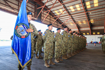 Militares salvadoreños enviados en el décimo noveno contingente a Líbano