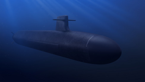 Submarino nuclear francés del  programa SNLE 3G. Imagen. Naval Group