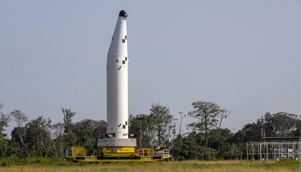 Los propulsores del Ariane 6 ya están en la zona de lanzamiento en Kourou, Guayana Francesa