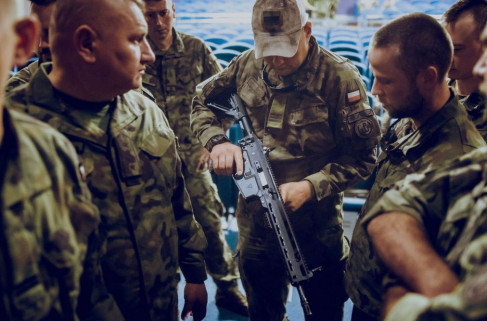 Fusil de asalto Grot A3, de la firma polaca FB. Foto. Fuerzas de Defensa Territorial de Polonia