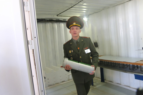 Culminacion del proceso de desmilitarización de minas antipersona de Expal en Bielorrusia. Foto. Ginés Soriano Forte Infodefensa.com (2)
