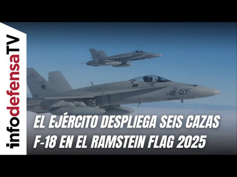 El Ejército del Aire español despliega seis cazas F-18 en el ejercicio Ramstein Flag 2050