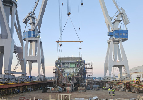 Construcción de la fragata F 110