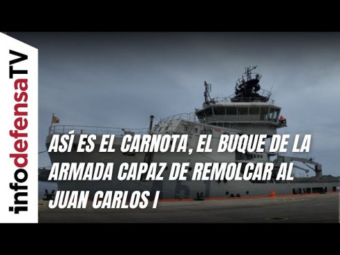 Así es el Carnota, el buque de la Armada capaz de remolcar al Juan Carlos I