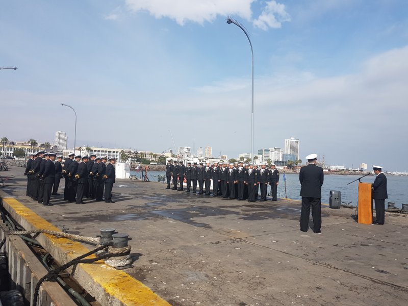 Ceremonia vigésimo aniversario. Fuente: Armada de Chile