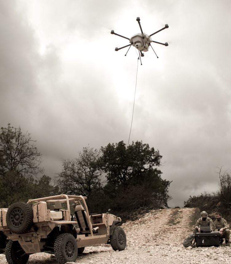 Dron cautivo 2025