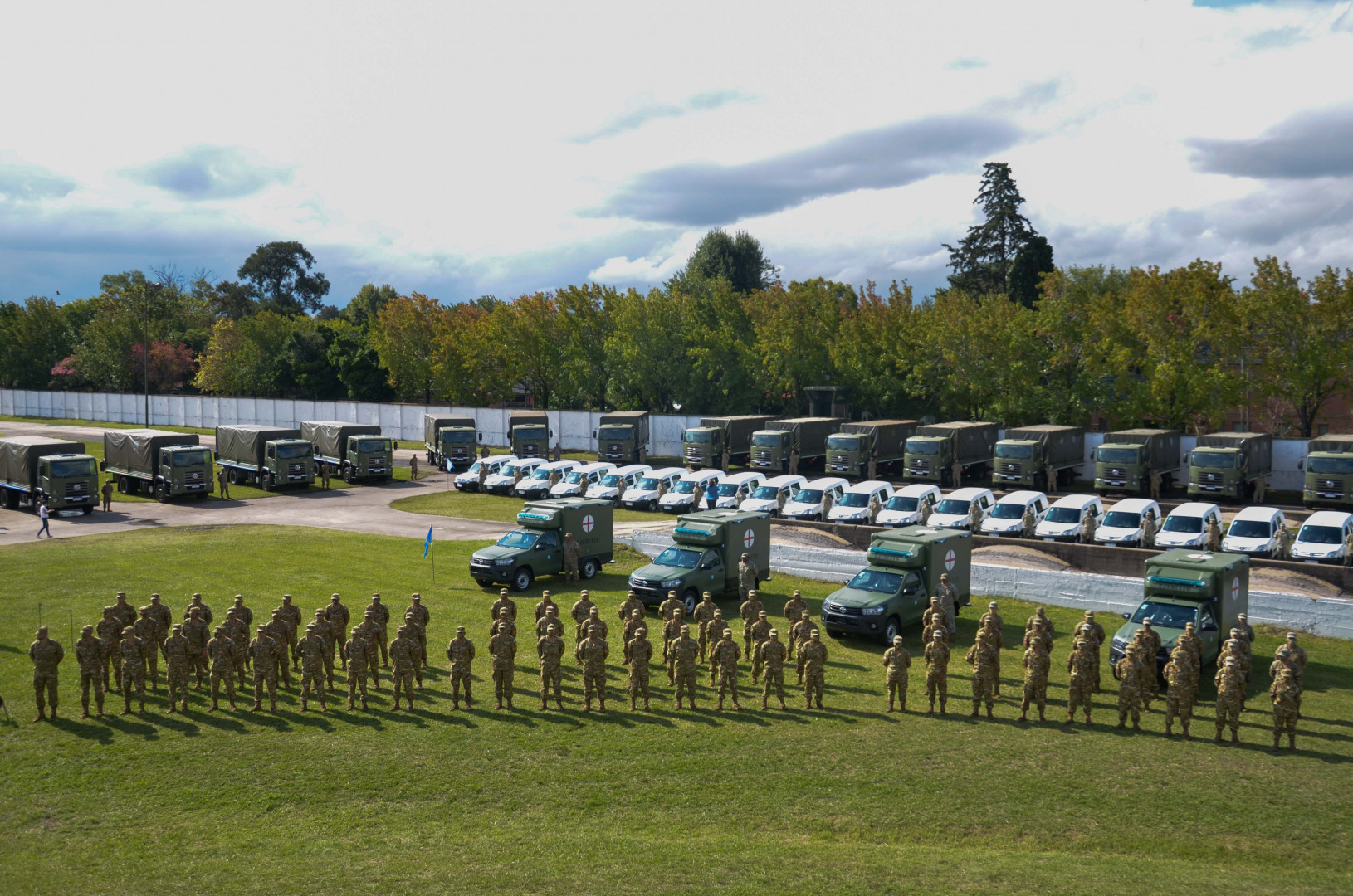 El Ejército Argentino recibe 88 vehículos, ocho drones, 79 ametralladoras y  3.500 uniformes