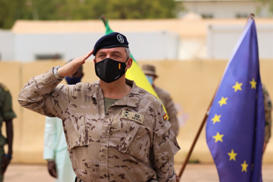 Jefe de la misión EUTM Mali, general de brigada Fernando Gracia. Foto EUTM Mali