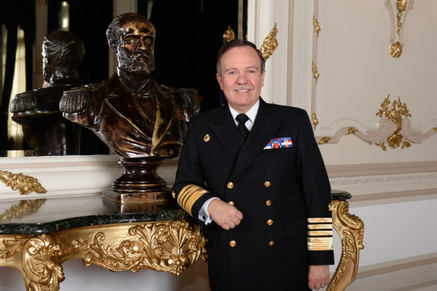 Comandante en Jefe de la Armada de Chile, almirante Julio Leiva Molina. Foto Armada de Chile