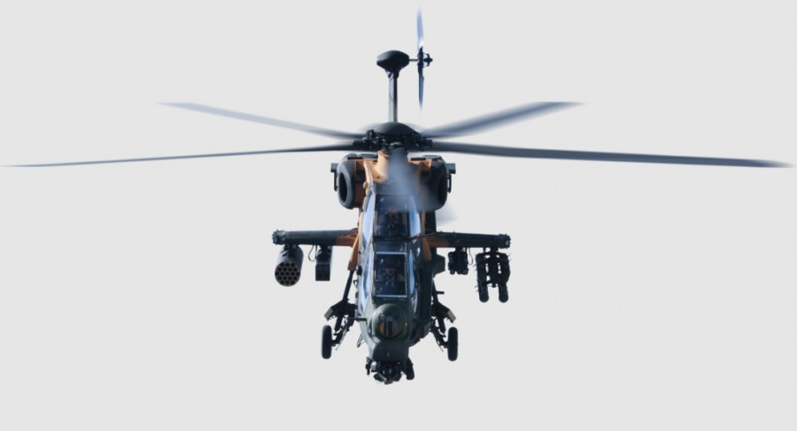 Helicóptero T129 Atak. Foto TAI