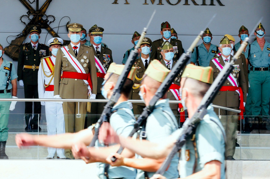 Desfile del acto central por el centenario de la Legión. Foto Casa Real